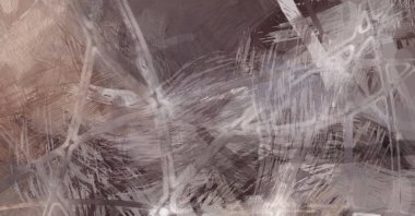 Soyut arkaplanda pürüzlü fırça darbeleri. Fırça boyası. Renkli boya darbeleri. Eşsiz duvar sanatı. Tuvaldeki modern sanat. Renkli çağdaş sanat eserleri.