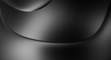 Web sitesi, poster, marka kimliği, broşür, sunum şablonu için lüks koyu bir arka plan. Dalgalı şekilli kaliteli tasarım. Dalgalanmalı soyut arkaplan. Pankart veya kapak tasarımı için dekorasyon.