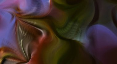 Hareketli girdapların soyut çizimi. Titreşimli renkli kıvrımların dönen akışı. Kıvrımlı ve kıvrımlı arka plan ve çizgiler. Garip duvar kâğıdı tasarımı. Dalgalanma arkaplanı.