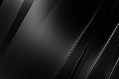 Geometrik katmanlı 3 boyutlu siyah arkaplan. Soyut koyu fütüristik duvar kağıdı. Zarif, parlak çizgili arka plan. Poster, broşür, sunum ve web sitesi için geometrik şablon tasarımı.