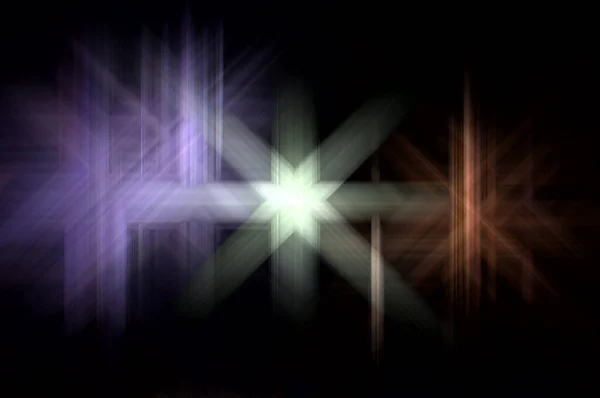 プリズム界面素子を接着する 抽象フレア幾何学的背景 デジタル技術のグラフィックイラスト — ストック写真