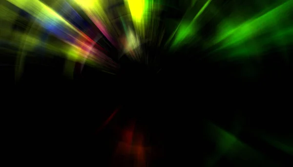 Spectacular Light Show Colorful Vibrant Particle Explotion Glowing Rays Light — ストック写真