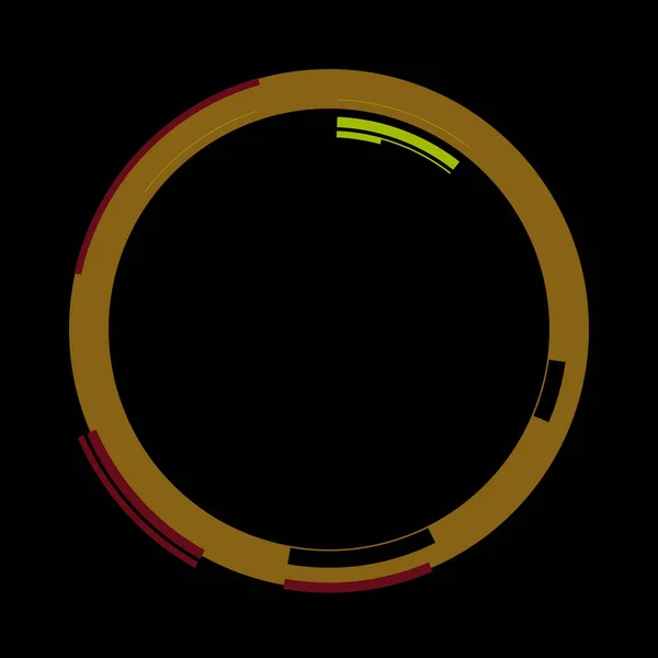 Futurisztikus Kör Alakú Hud Interfész Elem Absztrakt Kör Geometriai Háttér — Stock Fotó