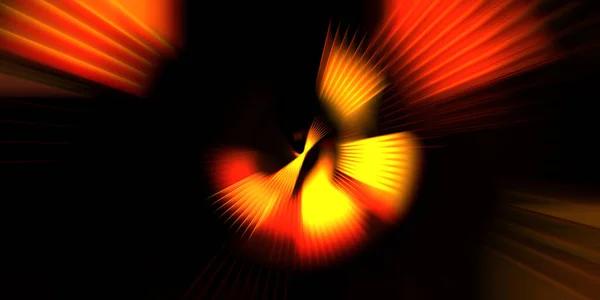 Концептуальні Шпалери Руху Графічна Цифрова Ілюстрація Блискучі Неонові Обертові Вогні — стокове фото