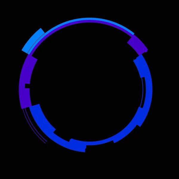 Futurisztikus Kör Alakú Hud Interfész Elem Absztrakt Kör Geometriai Háttér — Stock Fotó