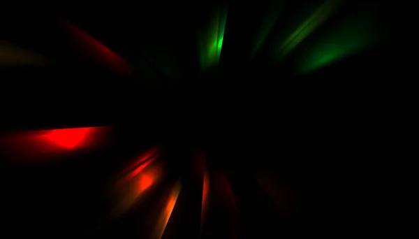 Razele Dinamice Lumină Izolate Fundal Negru Ilustrație Grafică Particulelor Luminoase — Fotografie, imagine de stoc