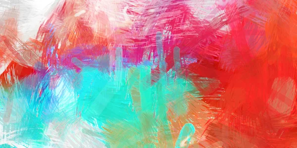 Rough Brushstrokes Abstract Background Brush Painting Color Strokes Paint Unique — Stock Photo, Image