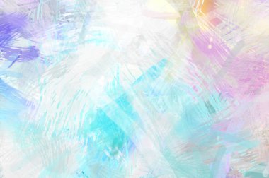 Soyut arkaplanda pürüzlü fırça darbeleri. Fırça boyası. Renkli boya darbeleri. Eşsiz duvar sanatı. Tuvaldeki modern sanat. Renkli çağdaş sanat eserleri.