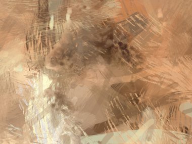 Soyut arkaplanda pürüzlü fırça darbeleri. Fırça boyası. Renkli boya darbeleri. Eşsiz duvar sanatı. Tuvaldeki modern sanat. Renkli çağdaş sanat eserleri.