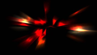 Parlayan ışıkları hareket ettirmenin havalı arka planı. Tasarımınız için canlı renkli bir portal şablonu. Işık ışınları ve hareket halindeki ışıldayan parçacıklar bir solucan deliği şekli oluşturuyor..