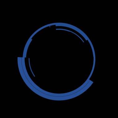 Fütürist dairesel gövde arayüzü elementi. Soyut çember geometrik arkaplan. Dijital teknolojinin grafiksel çizimi.