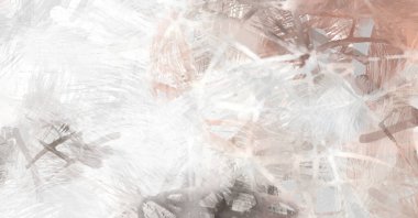 Soyut arkaplanda pürüzlü fırça darbeleri. Fırça boyası. Renkli boya darbeleri. Eşsiz duvar sanatı. Tuvaldeki modern sanat. Renkli çağdaş sanat eserleri.