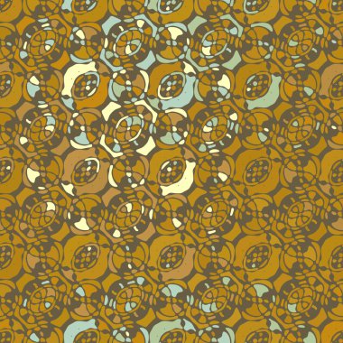 Yaratıcı karalama sanatı farklı şekil ve dokulara sahip kusursuz desen. Kolaj. Sanatsal arka plan. Soyut duvar kağıdı. Dekoratif hippi fayansları.