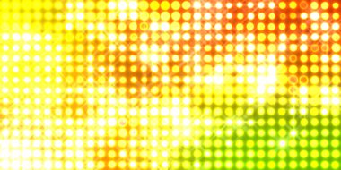 Parlak desenli duvar kağıdı. Sahne ışıkları olan renkli ışıkların ihtişamlı arkaplanı. Parlayan ışıklar siyah arka planda parti izleri. Sahne veya stadyum ışıklarının dijital illüstrasyonu. 