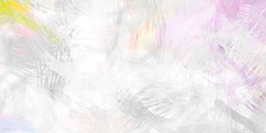 Soyut arkaplanda pürüzlü fırça darbeleri. Fırça boyası. Renkli boya darbeleri. Eşsiz duvar sanatı. Tuvaldeki modern sanat. Renkli çağdaş sanat eserleri.