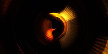 Parlayan neon ışıkları. Parlak sunum tasarım şablonu. Fotoğraf makinesi konsepti. Soyut arkaplan. Dönen ışık ışınları. Hareketli kavramsal duvar kağıdı. Grafik dijital illüstrasyon. 