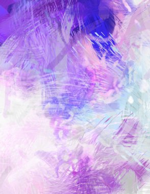 Soyut arkaplanda pürüzlü fırça darbeleri. Fırça boyası. Renkli boya darbeleri. Eşsiz duvar sanatı. Tuvaldeki modern sanat. Renkli çağdaş sanat eserleri.