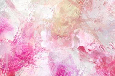 Soyut arkaplanda pürüzlü fırça darbeleri. Fırça boyası. Renkli boya darbeleri. Eşsiz duvar sanatı. Tuvaldeki modern sanat. Renkli çağdaş sanat eserleri.