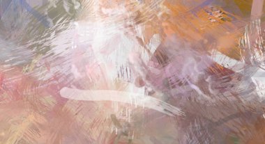 Soyut arkaplanda pürüzlü fırça darbeleri. Fırça boyası. Renkli boya darbeleri. Eşsiz duvar sanatı. Tuvaldeki modern sanat. Renkli çağdaş sanat eserleri.