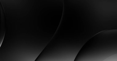 Web sitesi, poster, marka kimliği, broşür, sunum şablonu için lüks koyu bir arka plan. Dalgalı şekilli kaliteli tasarım. Dalgalanmalı soyut arkaplan. Pankart veya kapak tasarımı için dekorasyon.