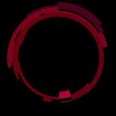 Fütürist dairesel gövde arayüzü elementi. Soyut çember geometrik arkaplan. Dijital teknolojinin grafiksel çizimi.