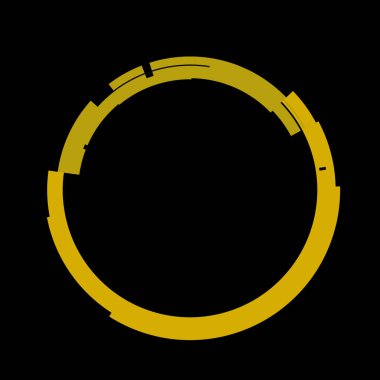 Fütürist dairesel gövde arayüzü elementi. Soyut çember geometrik arkaplan. Dijital teknolojinin grafiksel çizimi.