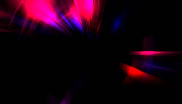 Muhteşem Bir Işık Gösterisi Parlayan Işık Işınlarıyla Renkli Canlı Parçacık — Stok fotoğraf