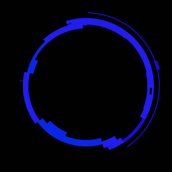 Футуристичний Елемент Кругового Інтерфейсу Абстрактне Коло Геометричного Фону Графічна Ілюстрація — стокове фото