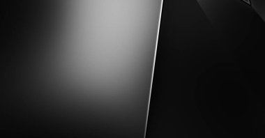 Lüks minimalist tasarım. Fütürist şablon. Karanlık elementleri olan birinci sınıf soyut duvar kâğıdı. Zarif bir zemin. Siyah üç boyutlu geometrik arkaplan. Poster, broşür, sunum için tasarım.