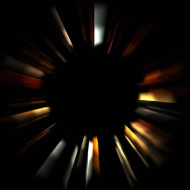 Canlı ve canlı ışık parlamalarının serin arkaplanı. Renkli parlak ışıklar patlama efektiyle görüntülenir. Parlak renkli arkaplan.