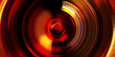 Fotoğraf makinesi konsepti. Soyut arkaplan. Dönen ışık ışınları. Hareketli kavramsal duvar kağıdı. Grafik dijital illüstrasyon. Parlayan neon ışıkları. Parlak sunum tasarım şablonu.