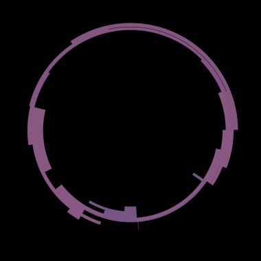 Fütürist dairesel gövde arayüzü elementi. Soyut çember geometrik arkaplan. Dijital teknolojinin grafiksel çizimi.