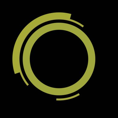 Fütürist dairesel gövde arayüzü elementi. Soyut çember geometrik arkaplan. Dijital teknolojinin grafiksel çizimi.