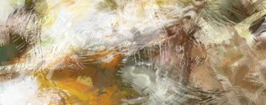 Soyut arkaplanda pürüzlü fırça darbeleri. Fırça boyası. Renkli boya darbeleri. Eşsiz duvar sanatı. Tuvaldeki modern sanat. Renkli çağdaş sanat eserleri.