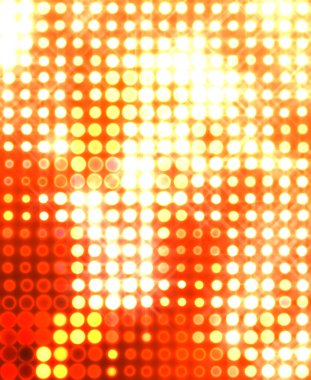 Parlak desenli duvar kağıdı. Sahne ışıkları olan renkli ışıkların ihtişamlı arkaplanı. Parlayan ışıklar siyah arka planda parti izleri. Sahne veya stadyum ışıklarının dijital illüstrasyonu. 