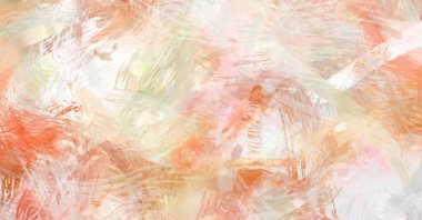 Soyut arkaplanda pürüzlü fırça darbeleri. Fırça boyası. Renkli boya darbeleri. Eşsiz duvar sanatı. Tuvaldeki modern sanat. Renkli çağdaş sanat eserleri.