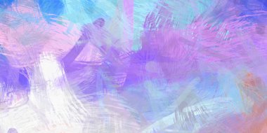 Soyut arkaplanda pürüzlü fırça darbeleri. Fırça boyası. Renkli boya darbeleri. Eşsiz duvar sanatı. Tuvaldeki modern sanat. Renkli çağdaş sanat eserleri.