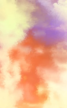 Modern fırça darbeleri. Poster, duvar sanatı, afiş, kart, kitap kapağı veya ambalaj için rahatlatıcı kompozisyonun yumuşak renkli çizimi. Pastel renklerle suluboya. 