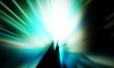 Siyah zemin üzerinde ışık parçacığı izleri. Parlayan parçacıkları ve çizgileri olan ışık patlaması yıldızı. Güzel hareketli soyut ışınlar duvar kağıdı. Renkli Patlama grafiği. Işık ışınlarının patlaması. 