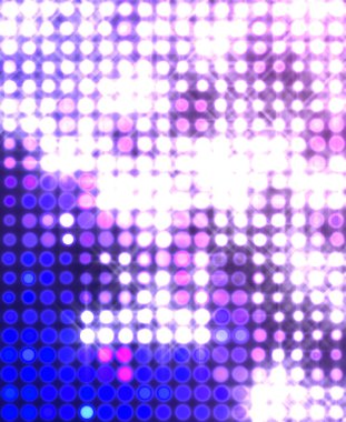 Parlak desenli duvar kağıdı. Sahne ışıkları olan renkli ışıkların ihtişamlı arkaplanı. Parlayan ışıklar siyah arka planda parti izleri. Sahne veya stadyum ışıklarının dijital illüstrasyonu. 