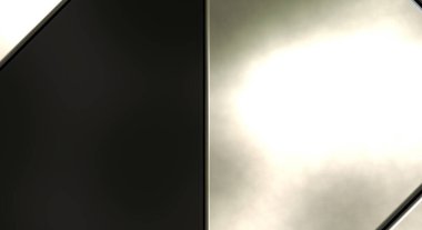 Üç boyutlu metalik doku. Uzay gemisi desenli yüzey. Aydınlık ve karanlık paneller. Fütürist soyut duvar kağıdı. Geometrik teknolojik yansıtıcı arkaplan.