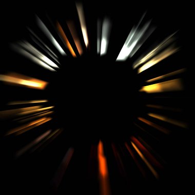 Canlı ve canlı ışık parlamalarının serin arkaplanı. Renkli parlak ışıklar patlama efektiyle görüntülenir. Parlak renkli arkaplan.