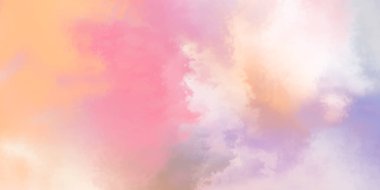 Modern fırça darbeleri. Poster, duvar sanatı, afiş, kart, kitap kapağı veya ambalaj için rahatlatıcı kompozisyonun yumuşak renkli çizimi. Pastel renklerle suluboya. 