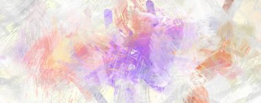 Soyut arkaplanda pürüzlü fırça darbeleri. Fırça boyası. Renkli boya darbeleri. Eşsiz duvar sanatı. Tuvaldeki modern sanat. Renkli çağdaş sanat eserleri.