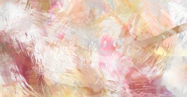 Soyut arkaplanda pürüzlü fırça darbeleri. Fırça boyası. Renkli boya darbeleri. Eşsiz duvar sanatı. Tuvaldeki modern sanat. Renkli çağdaş sanat eserleri.