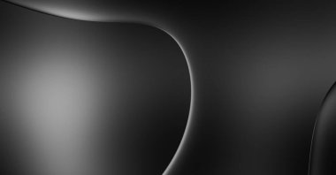 Web sitesi, poster, marka kimliği, broşür, sunum şablonu için lüks koyu bir arka plan. Dalgalı şekilli kaliteli tasarım. Dalgalanmalı soyut arkaplan. Pankart veya kapak tasarımı için dekorasyon.