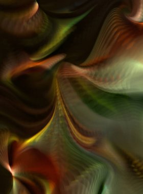 Hareketli girdapların soyut çizimi. Titreşimli renkli kıvrımların dönen akışı. Kıvrımlı ve kıvrımlı arka plan ve çizgiler. Garip duvar kâğıdı tasarımı. Dalgalanma arkaplanı.