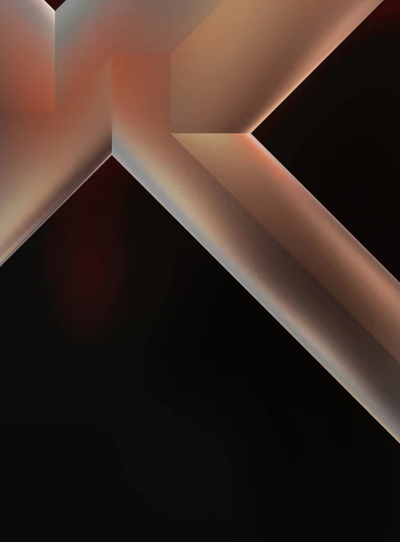 Geometrische Dynamische Vormen Technologie Digitale Template Met Schaduwen Lichten Een — Stockfoto