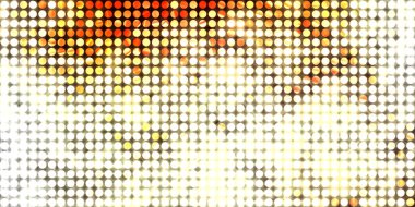 Parlayan ışıklar siyah arka planda parti izleri. Sahne veya stadyum ışıklarının dijital illüstrasyonu. Parlak desenli duvar kağıdı. Sahne ışıkları ile renkli ışıkların ihtişamlı arkaplanı.