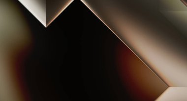 Geometrik dinamik şekiller. Gölgeli teknoloji dijital şablonu ve gradyan arka planda ışıklar. Modern basit geometrik renk gradyanı soyut arkaplan. 3B illüstrasyon. 